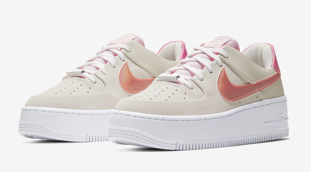 Air Force 1. Sage Digital Pink front