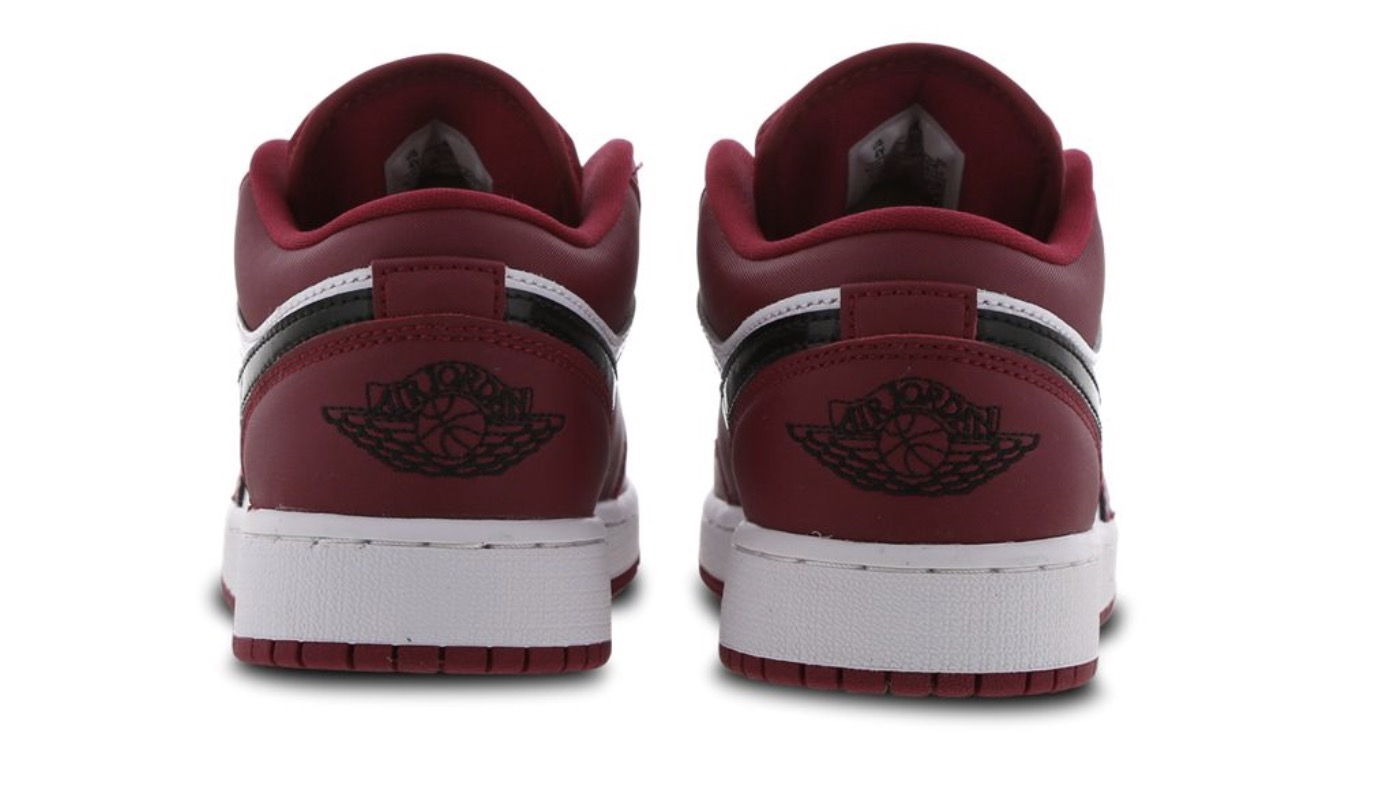 Air Jordan 1 Low Red Black heel