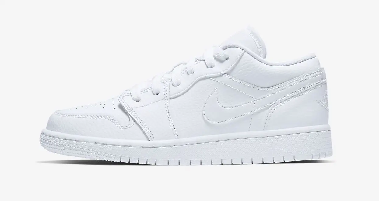 Cop The Cleanest Triple White Air Jordan 1 Low For UNDER £50 | The Sole ...
