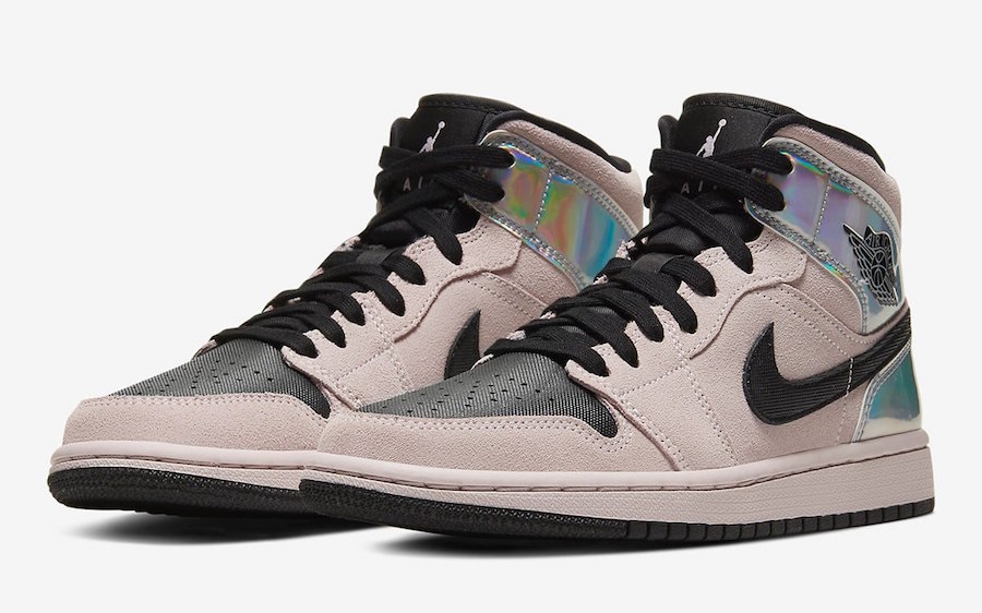 Air-Jordan-1-Mid-Iridescent Pink front