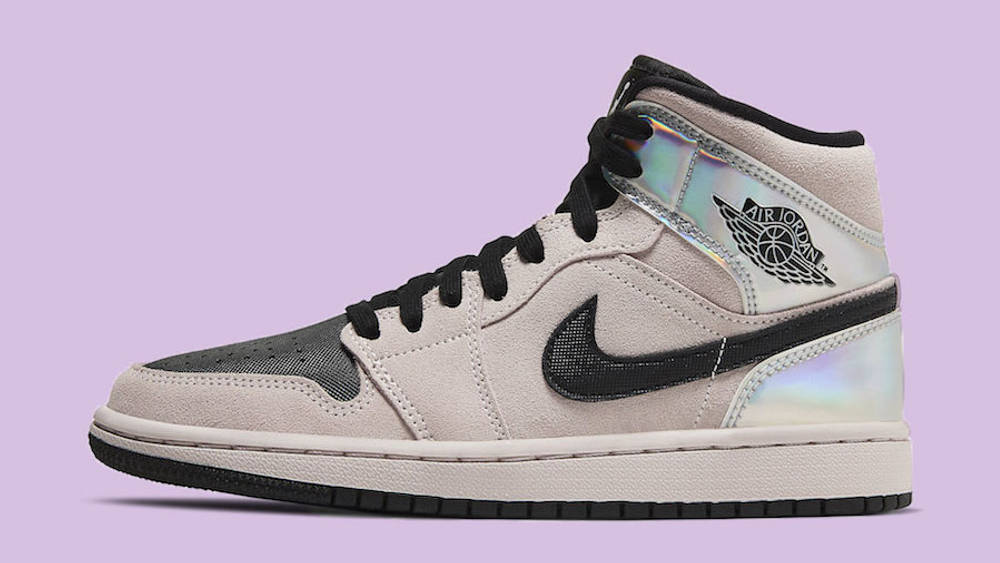 Air-Jordan-1-Mid-Iridescent Pink side copy