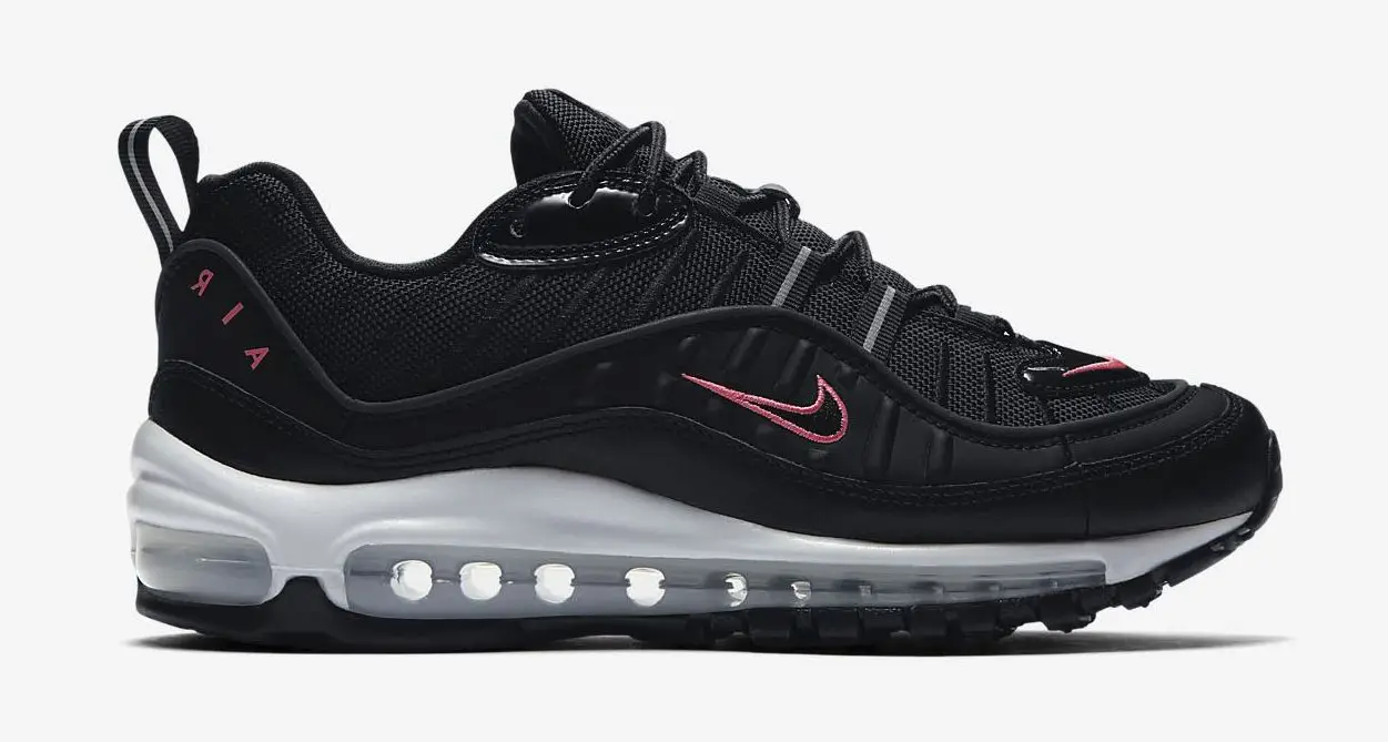 Air max 98 trainers black black hyper pink camo snake hotsell