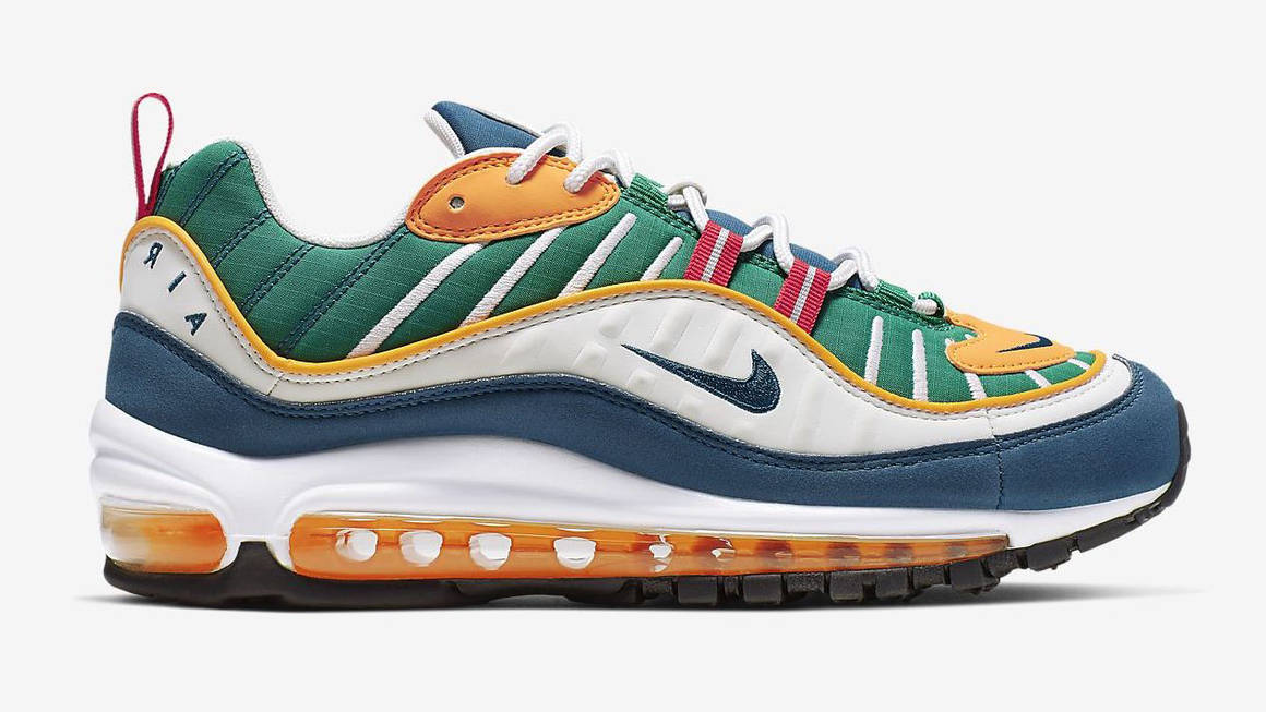 nike air max 98 blue orange