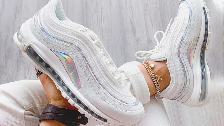 Air max 97 holographic white.