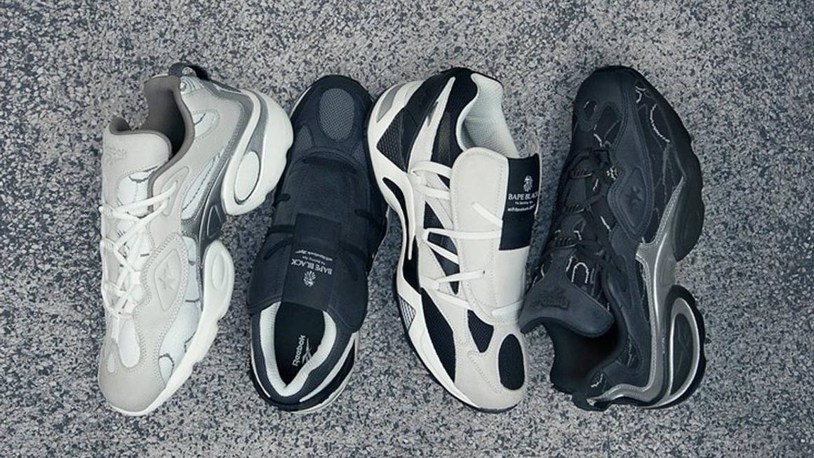 BAPE BLACK x Reebok Reunite For An Ultra Luxe Sneaker Collection | The Sole Supplier