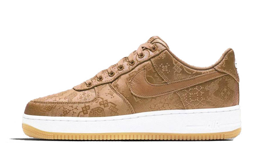 clot x nike air force 1 rose gold silk