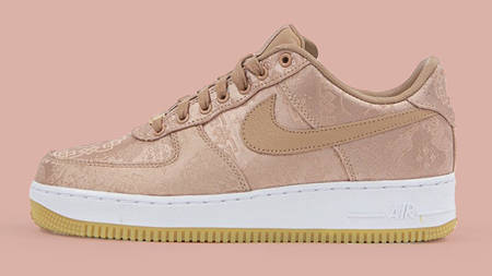 An Official Look At The CLOT x Nike Air Force 1 'Rose Gold'
