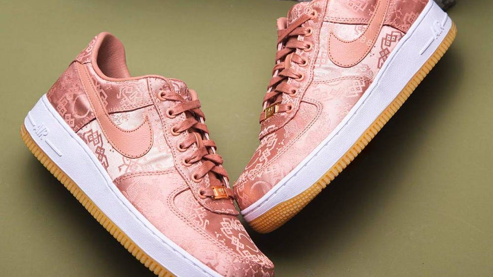 Image via repgod888 CLOT x Nike Air Force 1 "Rose Gold Silk"