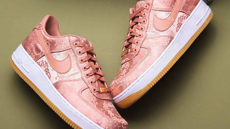 A Closer Look At The CLOT x Nike Air Force 1 "Rose Gold Silk"