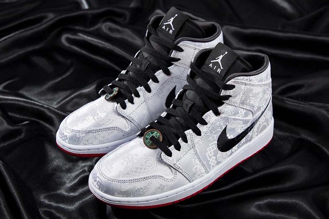 CLOT x Air Jordan 1 "White Silk"