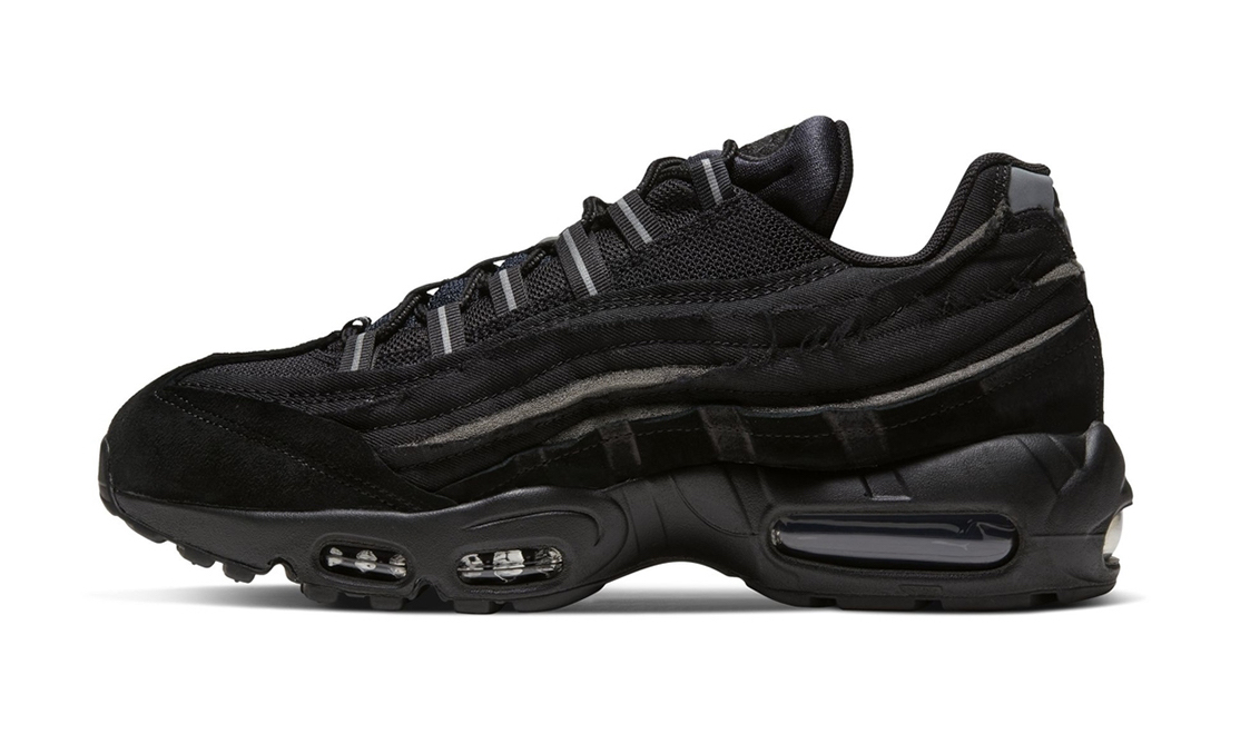 Comme-des-Garcons-Nike-Air-Max-95 black side