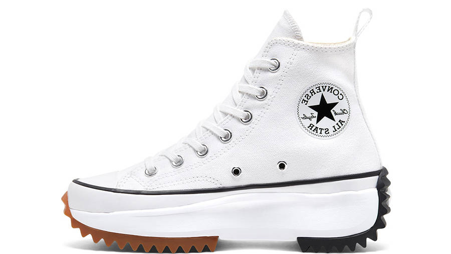 converse runstar hike trainers black white