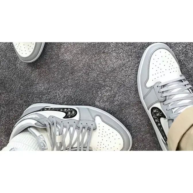 dior x jordan 1 low grey