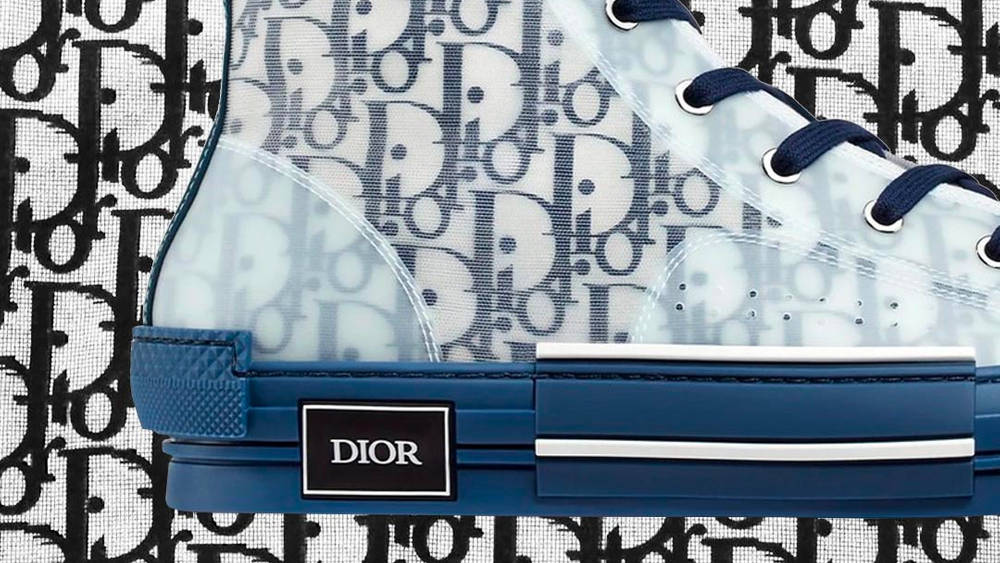 The Dior B23 Hi-Top Sneaker Gets An Ocean-Blue Update The Dior B23 Hi-Top Sneaker Gets An Ocean-Blue Update