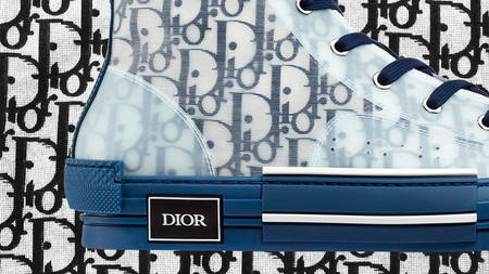 The Dior B23 Hi-Top Sneaker Gets An Ocean-Blue Update The Dior B23 Hi-Top Sneaker Gets An Ocean-Blue Update