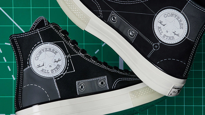 END x Converse Chuck 70 Hi Blueprint Pack Black 165745C side