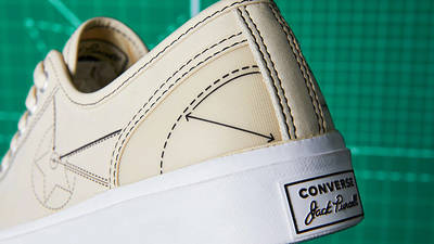 END x Converse Jack Purcell Ox Blueprint Pack Ivory 165746C heel