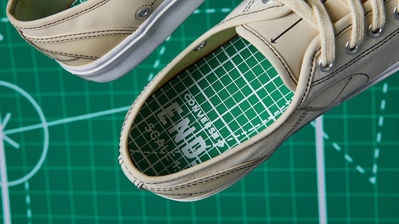END x Converse Jack Purcell Ox Blueprint Pack Ivory 165746C insole