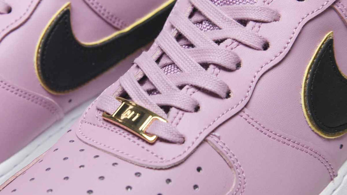 Fall In Love With The Latest Nike Air Force 1 In Frosted Plum & Gold ...