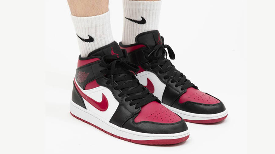 Sæt ud Retouch Automatisk Jordan 1 Mid Bred Toe | Where To Buy | 554724-066 | The Sole Supplier