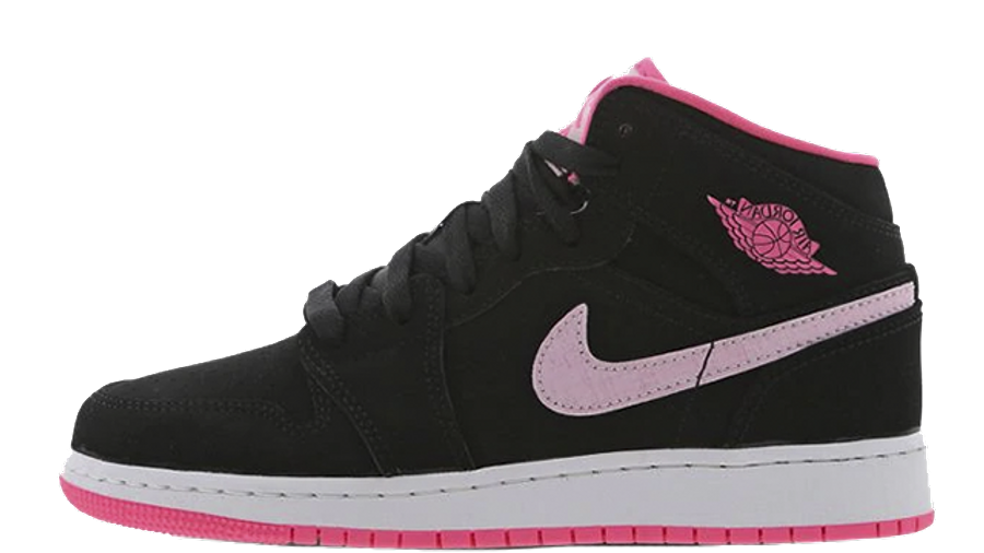 Jordan 1 Mid GS Black Pink | Where To Buy | 555112-066 | The Sole Supplier