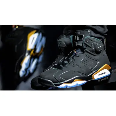 Air jordan 6 black best sale and gold