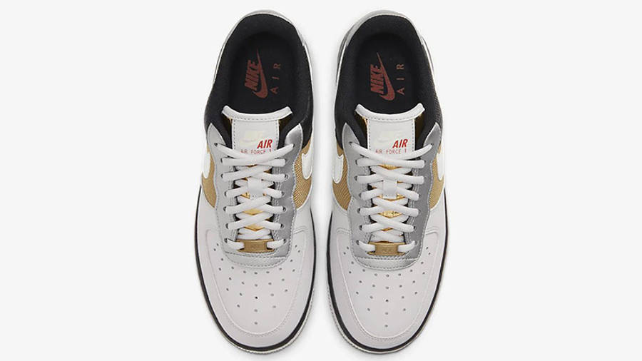 Nike Air Force 1 07 Grey Gold CT3434-001 middle