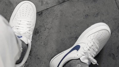 nike air force 1 white deep royal