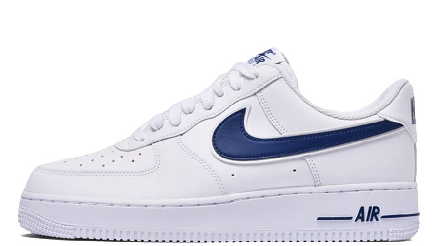 dark blue and white air force 1