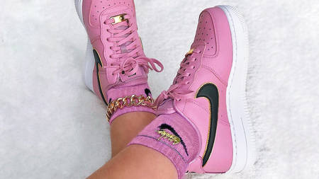 Fall In Love With The Latest Nike Air Force 1 In Frosted Plum & Gold Fall In Love With The Latest Nike Air Force 1 In Frosted Plum & Gold