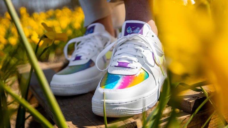 air force 1 easter on feet