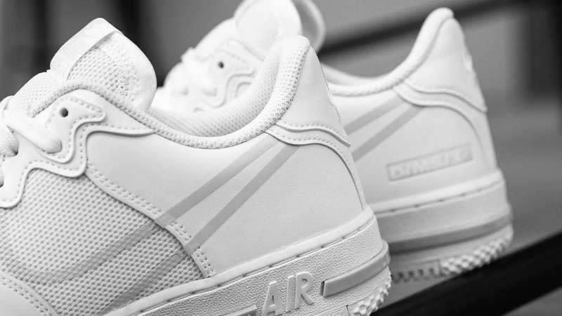 air force 1 react white pure platinum