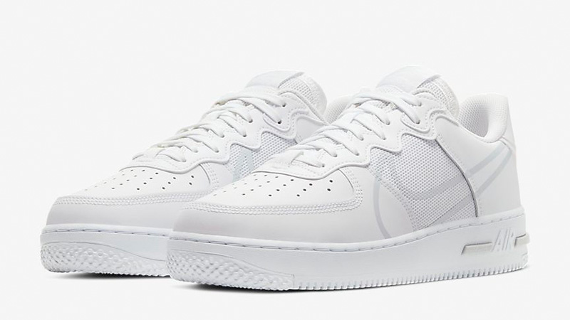 Nike Air Force 1 React White front