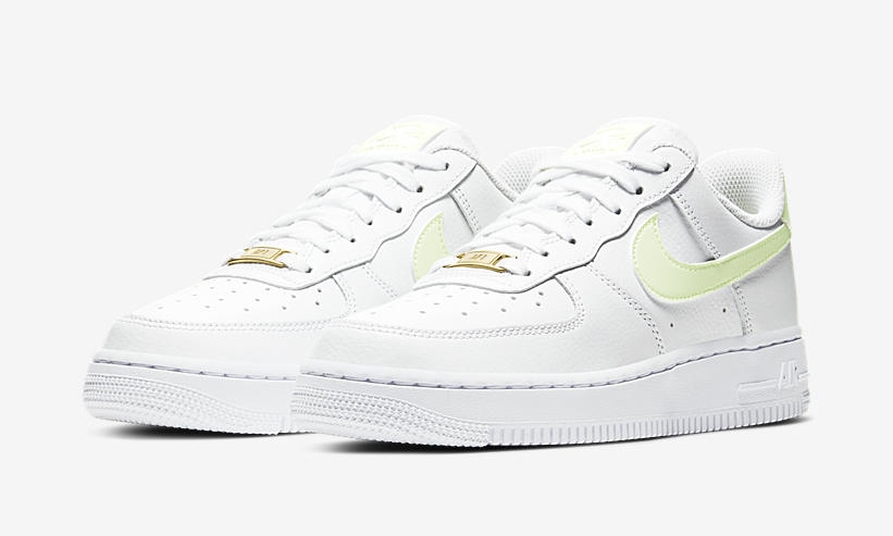 Nike Air Force 1 White Barely Volt front