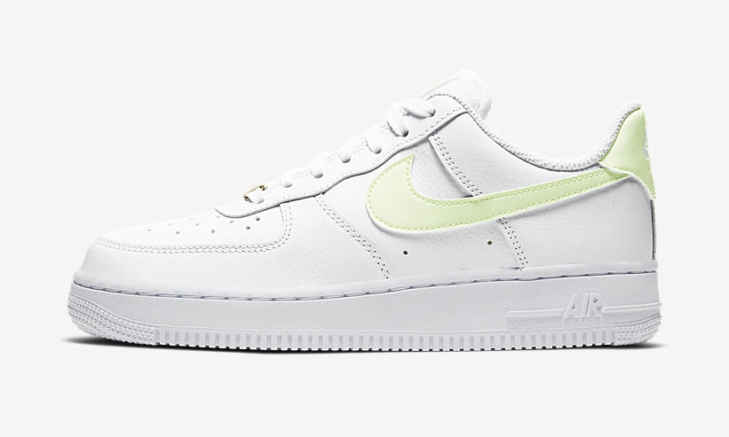 Nike Air Force 1 White Barely Volt side