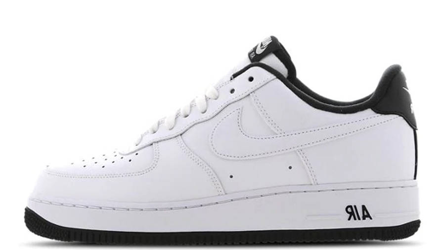 white air force black sole