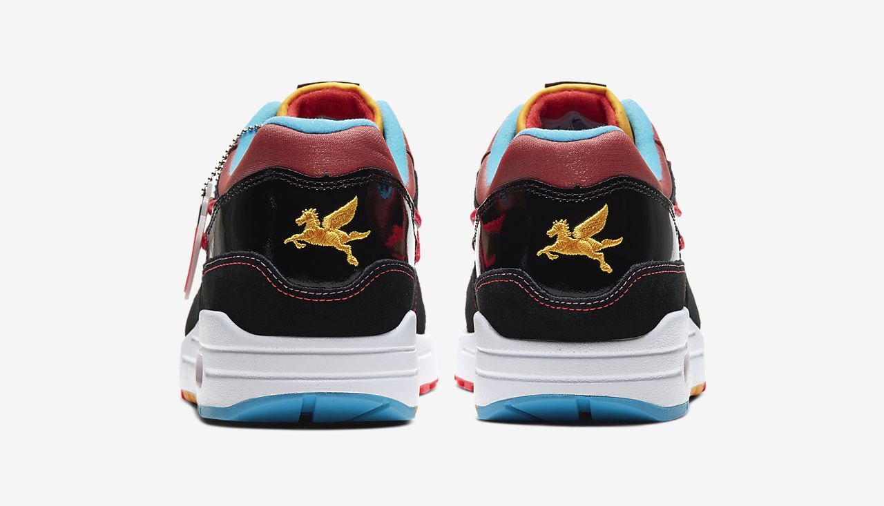Nike Air Max 1 NYC Chinatown Black red back