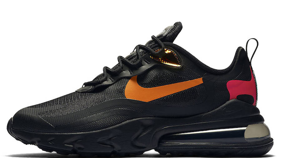 orange and black nike air max 270