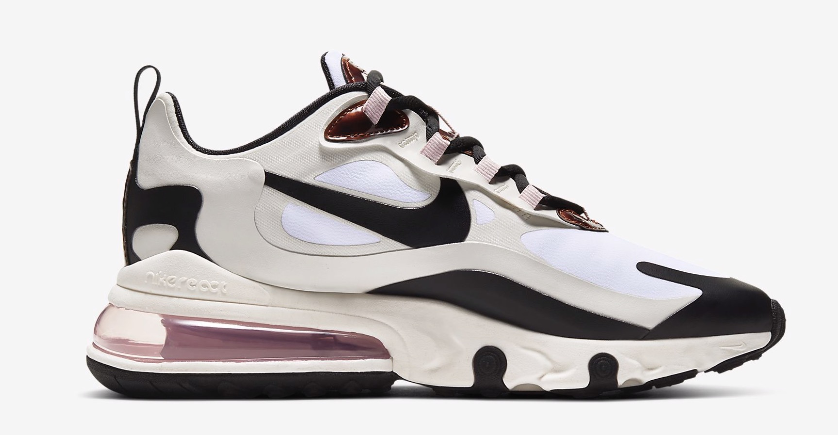 Nike Air Max 270 React Sail:Barely Rose:Black:Multi-Color CU4752-100 2