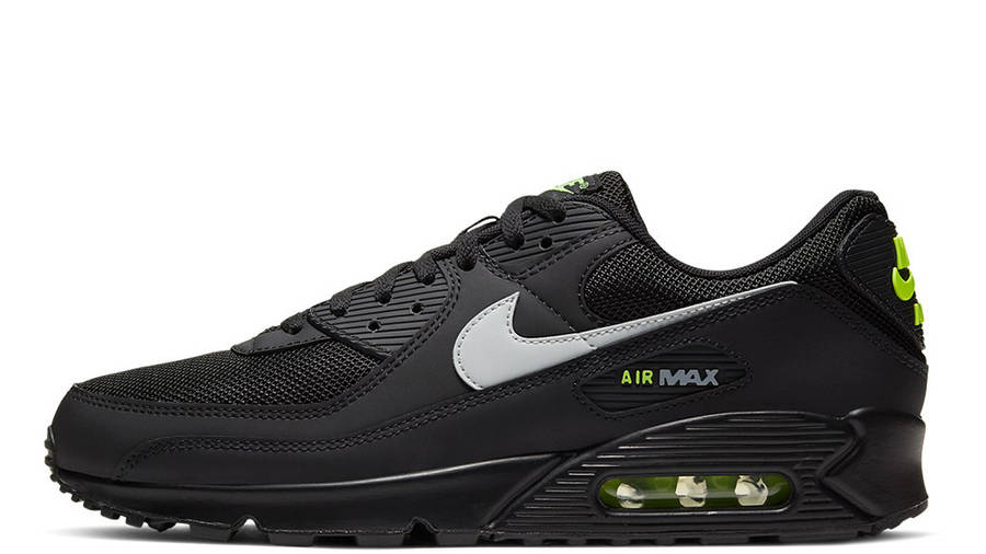 air max 90 black silver