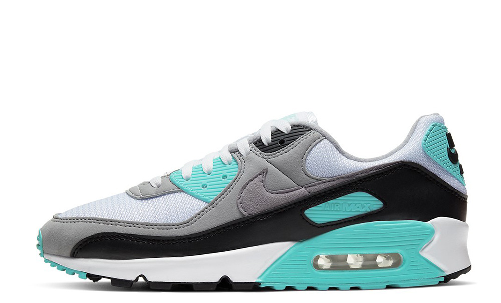 nike air max 90 turquoise on feet