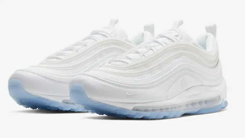 Air max 97 white blue bottom best sale