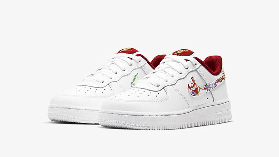 Nike Force 1 BP White Multi CU2981-191 front