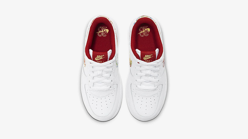 Nike Force 1 BP White Multi CU2981-191 middle