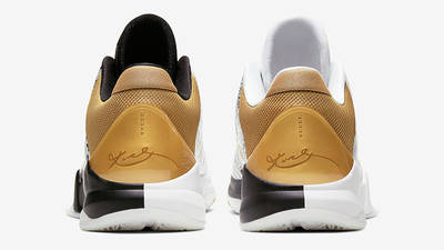 Nike Kobe 5 Protro White Gold CT8014-100 back