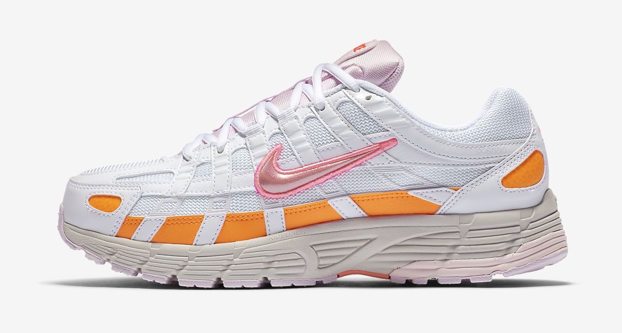 Nike P-6000 White Pink orange