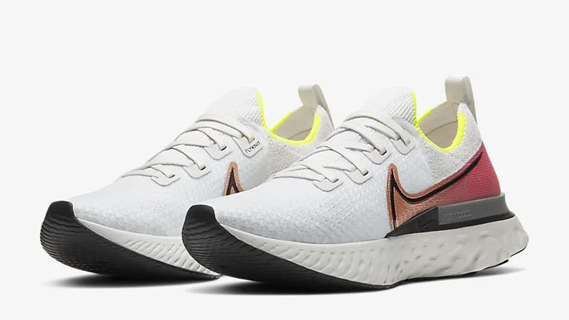 Nike React Infinity Run Flyknit White Pink CD4371-004 front