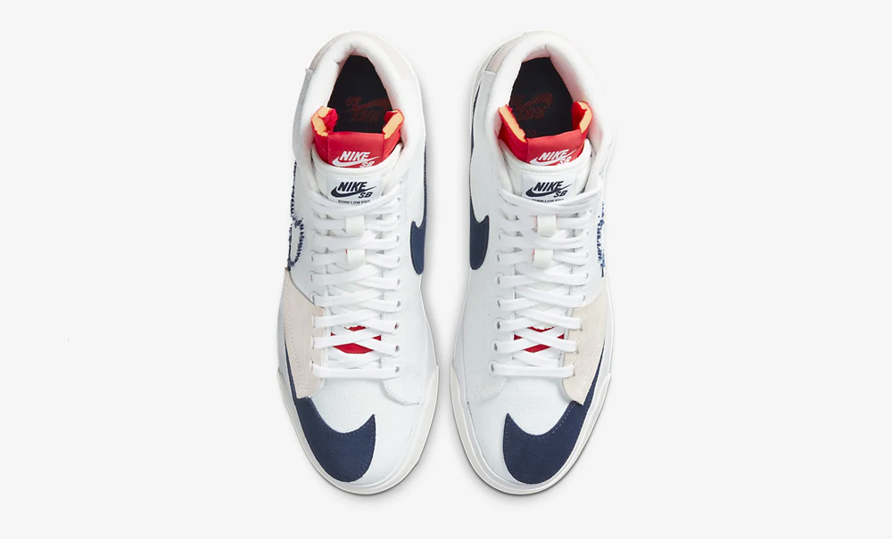 Nike SB Zoom Blazer Mid Edge White Navy