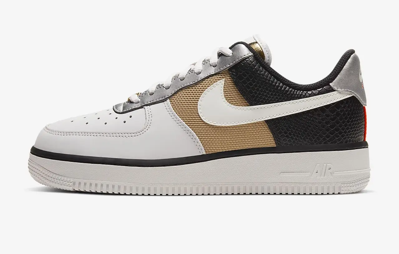 The Nike Air Force 1 Looks Luxurious With Metallic Gold Details | The ...