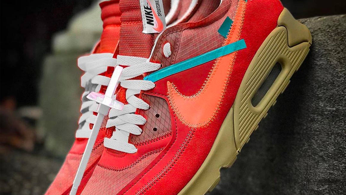 Comercialización tengo sueño campeón The Off-White x Nike Air Max 90 "University Red" Is FINALLY Releasing This  Summer | The Sole Supplier